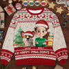 Custom Unisex Ugly Sweatshirt - Personalized  Christmas Birthday Gifts For Dog Lovers, Dog Dad And Mom - Santa Paws Is Coming To Town