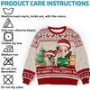 Custom Unisex Ugly Sweatshirt - Personalized  Christmas Birthday Gifts For Dog Lovers, Dog Dad And Mom - Santa Paws Is Coming To Town