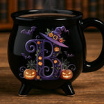 Custom 12oz Ceramic Cauldron Coffee Mug - New Arrival, Personalized Halloween Witchy Gifts For Besties, Sisters, BFF, Family, Yourself - Brew And Boo AMZ