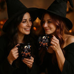 Custom 12oz Ceramic Cauldron Coffee Mug - New Arrival, Personalized Halloween Witchy Gifts For Besties, Sisters, BFF, Family, Yourself - Purrfectly Spooky AMZ