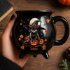Custom 12oz Ceramic Cauldron Coffee Mug - New Arrival, Personalized Halloween Witchy Gifts For Besties, Sisters, BFF, Family, Yourself - Purrfectly Spooky AMZ