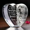 Custom Photo 3D Crystal Heart Shaped - Personalized Pet Memorial Sympathy Gifts For Dogs, Cats - Furever Loved And Missed