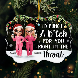 Custom Acrylic Ornament - Personalized Christmas Best Friend Birthday Gifts For Women, Besties, Sisters, BFF - Rooted In Love, Blooming In Friendship