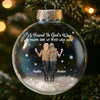 Custom Snow-Filled Ball Ornament - Personalized Christmas Best Friend Birthday Gifts For Women, Besties, Sisters, BFF - Friends Grow Wild And Free