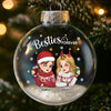Custom Snow-Filled Ball Ornament - Personalized Christmas Best Friend Birthday Gifts For Women, Besties, Sisters, BFF - Snow Much Fun With Bestie