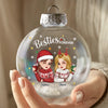 Custom Snow-Filled Ball Ornament - Personalized Christmas Best Friend Birthday Gifts For Women, Besties, Sisters, BFF - Snow Much Fun With Bestie