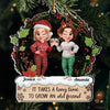 Custom Acrylic Ornament - Personalized Christmas Best Friend Birthday Gifts For Women, Besties, Sisters, BFF - Twinkling Lights True Friendship