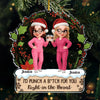 Custom Acrylic Ornament - Personalized Christmas Best Friend Birthday Gifts For Women, Besties, Sisters, BFF - Twinkling Lights True Friendship