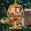 Custom Double Layer Wooden Ornament - Personalized Best Friend Christmas Birthday Gifts For Women, Besties, Sisters, BFF - Merry Moments With My Bestie
