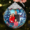 Custom Photo Glass Ornament - Personalized Christmas Birthday Gifts For Mom, Dad, Kids - Our Greatest Gift Is Each Other