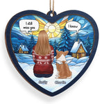 Custom Wood Ornament - Personalized Pet Christmas Memorial Sympathy Gifts For Dog Lovers  - Always Loved Always Remembered