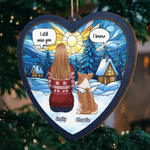 Custom Wood Ornament - Personalized Pet Christmas Memorial Sympathy Gifts For Dog Lovers  - Always Loved Always Remembered