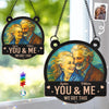 Custom Photo Wood And Acrylic Suncatcher With Crystal Prism - Personalized Anniversary Wedding Gifts For Husband And Wife, Him And Her - Growing Old, Glowing Love