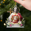Custom Photo Acrylic Ornament - Personalized Christmas Memorial Sympathy Gifts For Loss Of Mom, Dad - Until Forever, You’re With Me