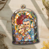 Custom Photo Hologram Acrylic Suncatcher - Personalized Anniversary Wedding Gifts For Husband And Wife, Him And Her - Where Our Hearts Find Home