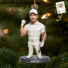 Custom Photo Acrylic Ornament - Personalized Christmas Birthday Golf Gifts For Men, Women - Swing High Aim True
