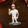 Custom Photo Acrylic Ornament - Personalized Christmas Birthday Golf Gifts For Men, Women - Swing High Aim True
