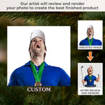 Custom Photo Acrylic Ornament - Personalized Christmas Birthday Golf Gifts For Golf Lovers - Golf Days Happy Plays
