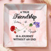 Custom Full-Print Jewelry Dish - Personalized Best Friend Birthday Gifts For Women, Besties, Sisters, BFF  - Rooted In Love, Blooming In Friendship