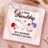 Custom Full-Print Jewelry Dish - Personalized Best Friend Birthday Gifts For Women, Besties, Sisters, BFF  - Rooted In Love, Blooming In Friendship