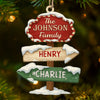 Custom Wood Ornament - Personalized Christmas Birthday Gifts For Mom, Dad, Kids - Where Love Begins And Never Ends