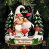 Custom Acrylic Ornament - Personalized Anniversary Christmas Wedding Gifts For Husband And Wife, Him And Her - Love Gnomes No Bounds