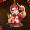 Custom Photo Acrylic Ornament - Personalized Christmas Birthday Sport Gifts For Sports Lovers - Fueling Life Through Power Of Sport