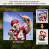 Custom Photo Acrylic Ornament - Personalized Christmas Birthday Sport Gifts For Sports Lovers - Fueling Life Through Power Of Sport