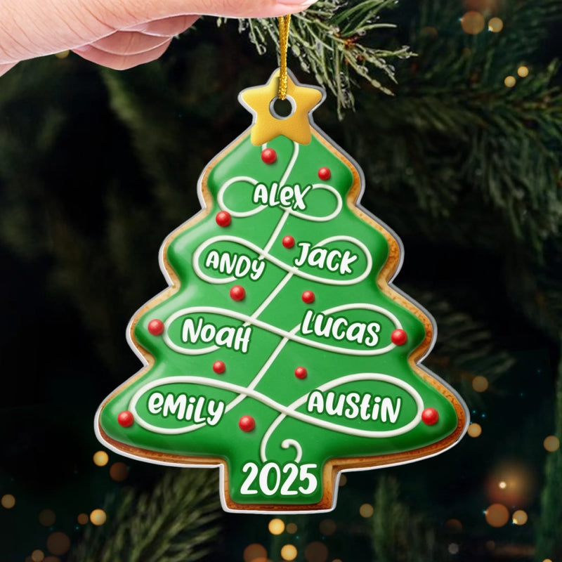 Custom Acrylic Ornament - Personalized Christmas Birthday Gifts For Mom, Dad, Kids - Our Love Is Evergreen