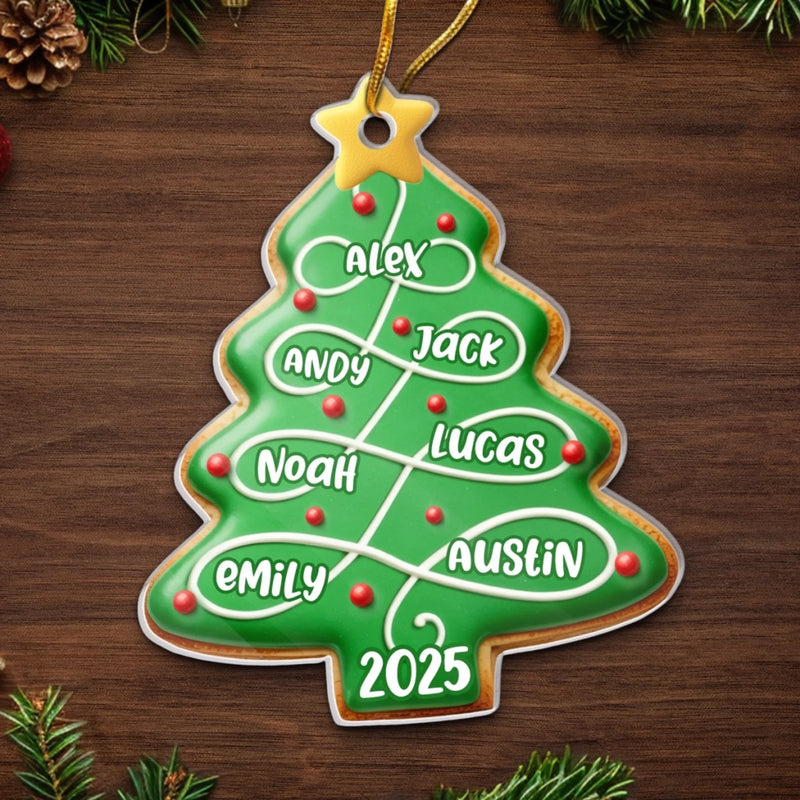 Custom Acrylic Ornament - Personalized Christmas Birthday Gifts For Mom, Dad, Kids - Our Love Is Evergreen