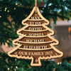 Custom Double Layer Wooden Ornament - Personalized Christmas Birthday Gifts For Mom, Dad, Kids - Generations Of Love