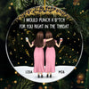 Custom Acrylic Ornament - Personalized Christmas Best Friend Birthday Gifts For Women, Besties, Sisters, BFF - Forever My Partner In Crime