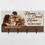 Custom Photo Key Hanger, Key Holder - Personalized Birthday Gifts For Mom, Dad, Kids - Your Welcome Starts Here