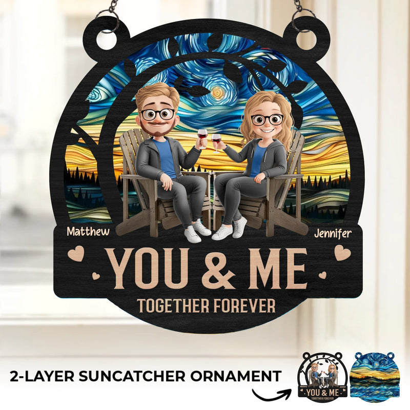 Still Together, Still Strong - Couple Personalized Window Hanging Suncatcher Ornament - Gift For Husband Wife, Anniversary