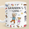 My Favorite Gang Calls Me Grandpa - Family Personalized Custom 3D Inflated Effect Printed Mug - Father's Day, Gift For Dad, Grandpa