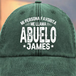 Gorra de Béisbol Personalizada de Mezclilla Vintage Lavada – Regalos de Cumpleaños Personalizados para Papá, Abuelo – La Paternidad Me Queda Bien