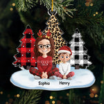 Custom Acrylic Ornament - Personalized Christmas Birthday Gifts For Family - Christmas Joy With The Kids