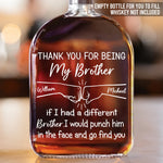 Custom Liquor Decanter - Personalized Birthday Gifts For Mom, Dad, Brother, Sister, Best Friends - Always By Your Side