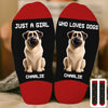 Custom Crew Socks - Personalized Birthday Gifts For Dog Lovers, Dog Dad And Mom - My Dog, My Therapist