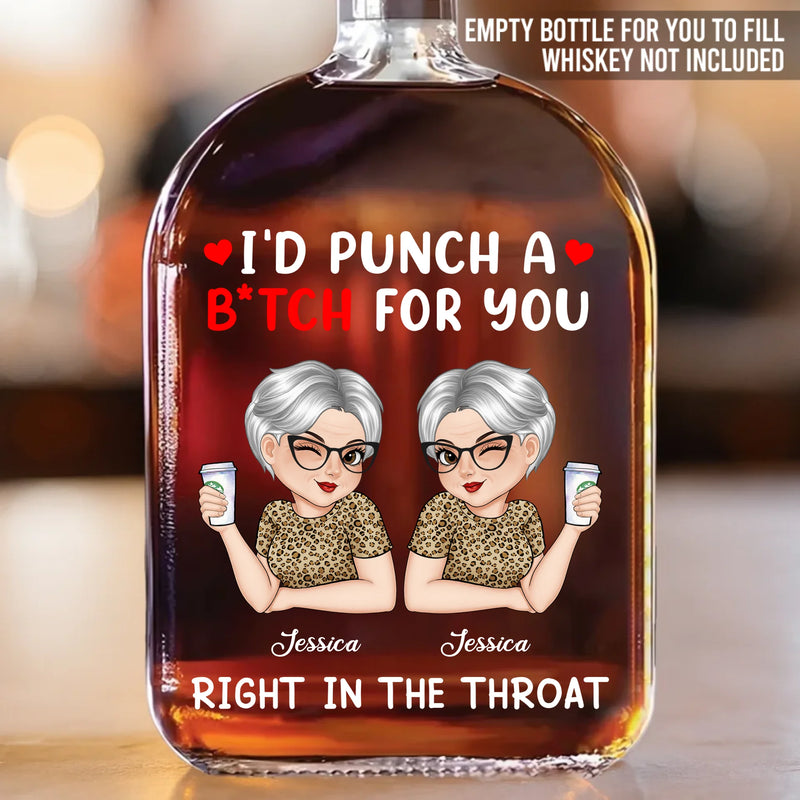 Partners In Crime - Bestie Personalized Custom Whiskey Bottle - Gift For Best Friends, BFF, Sisters