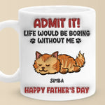 Forever Grateful To Call You Mine - Cat Personalized Custom 3D Inflated Effect Printed Mug - Father's Day,  Gift For Dad, Cat Lovers, Pet Owners