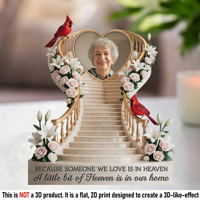 Custom Photo Your Love Still Lights Our Home - Memorial Personalized Custom Acrylic Plaque Custom Shape - Sympathy Gift For Family Members