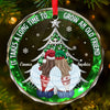Custom Circle Glass Ornament - Personalized Christmas Best Friend Birthday Gifts For Women, Besties, Sisters, BFF - Time Grows Unbreakable Friendships