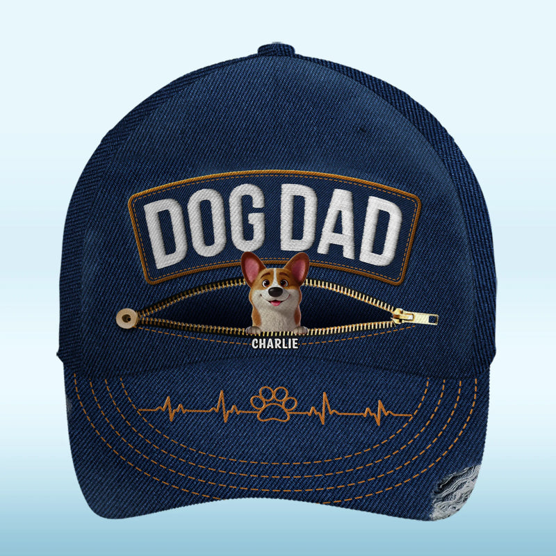 Happiness Is Being A Pet Parent - Dog Personalized Custom Hat, All Over Print Classic Cap - Gift For Dog Lovers, Dad