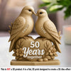 Together Through Every Year, Every Moment - Couple Personalized Custom Acrylic Plaque Custom Shape - Gift For Husband Wife, Anniversary