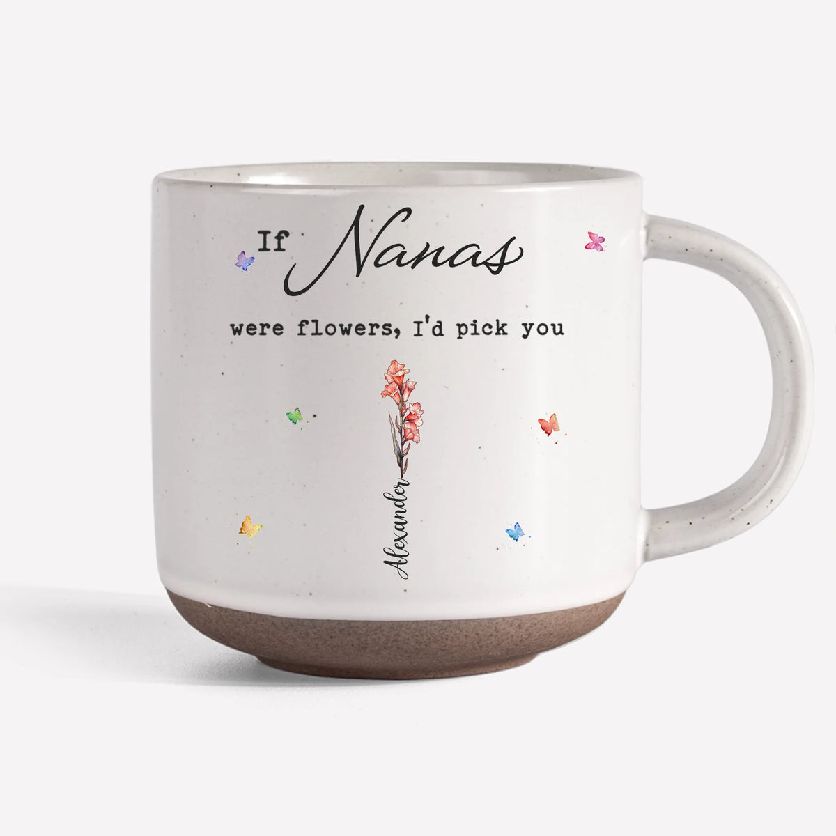 A Garden Of Love Grows In A Grandmother’s Heart - Family Personalized Custom Printed Pottery Mug - Gift For Mom, Grandma
