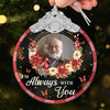 Custom Photo Glass Ornament - Personalized Christmas Memorial Sympathy Gifts For Loss Of Mom, Dad - Cherished Memories Live Within Us