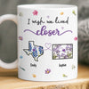 Custom Long Distance Mug - Personalized Best Friend Birthday Gifts For Women, Besties, Sisters, BFF - Side by Side, Always