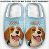 Custom Photo Fluffy Slippers - Personalized Birthday Gifts For Dog Cat Lovers, Dog Dad And Mom, Cat Owners - Snug Life, Paw Life