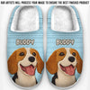 Custom Photo Fluffy Slippers - Personalized Birthday Gifts For Dog Cat Lovers, Dog Dad And Mom, Cat Owners - Snug Life, Paw Life